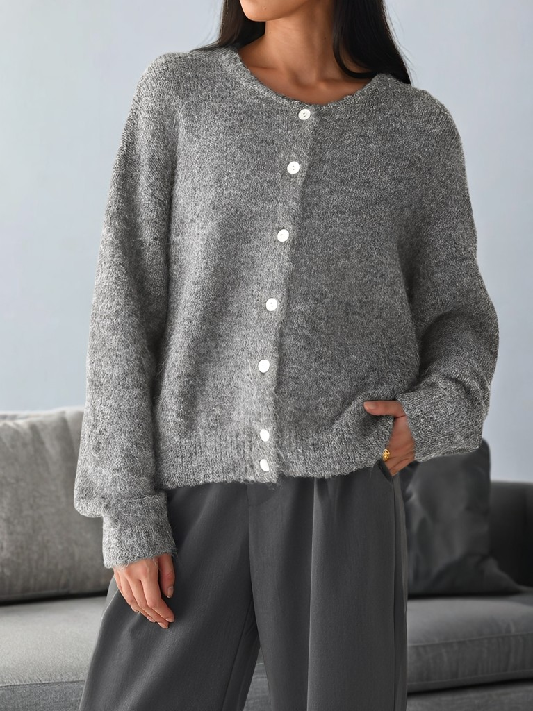 Drune | Vintage Wollmantel mit Knöpfen für Frauen