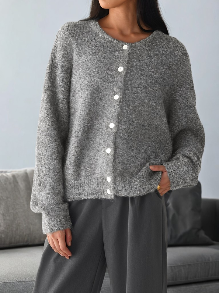 Drune | Vintage Wollmantel mit Knöpfen für Frauen