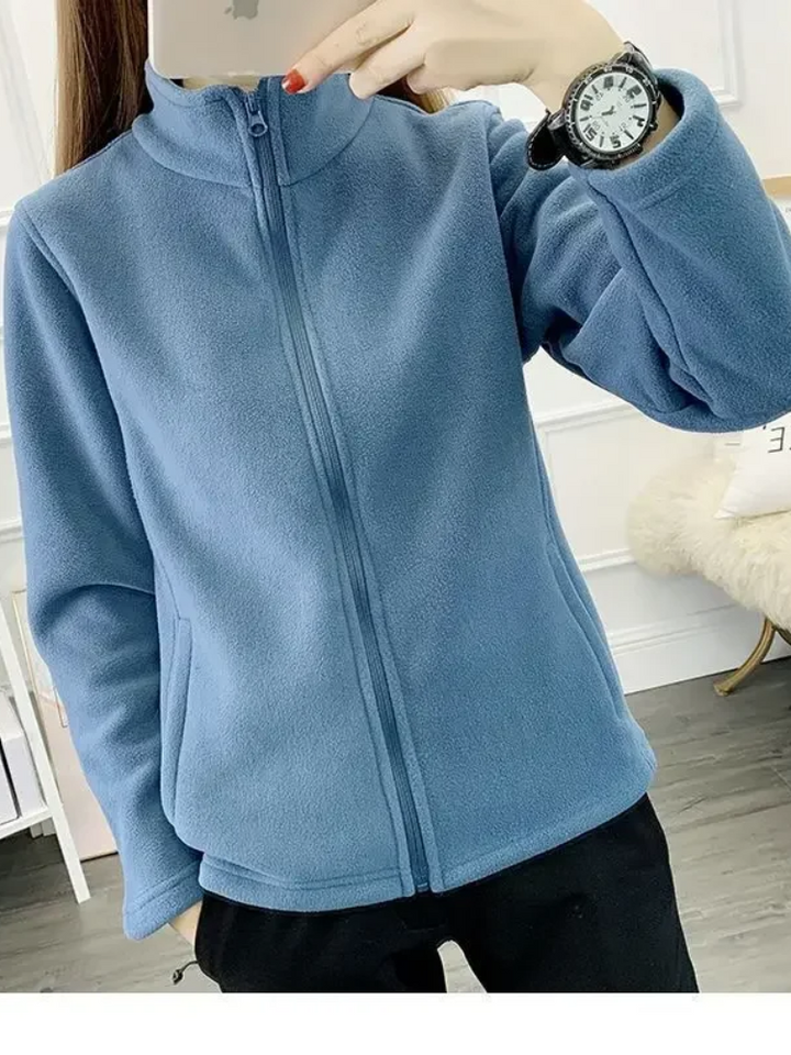 Damen Fleece Weste mit Reißverschluss Warm und Weich