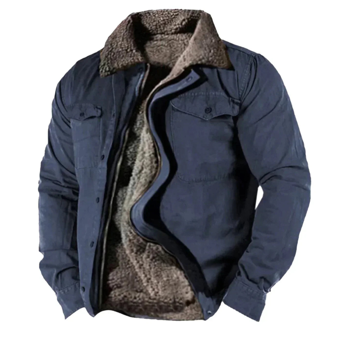 Drune | Winterjacke Mit Knopfleiste Und Warmer Fütterung Für Herren