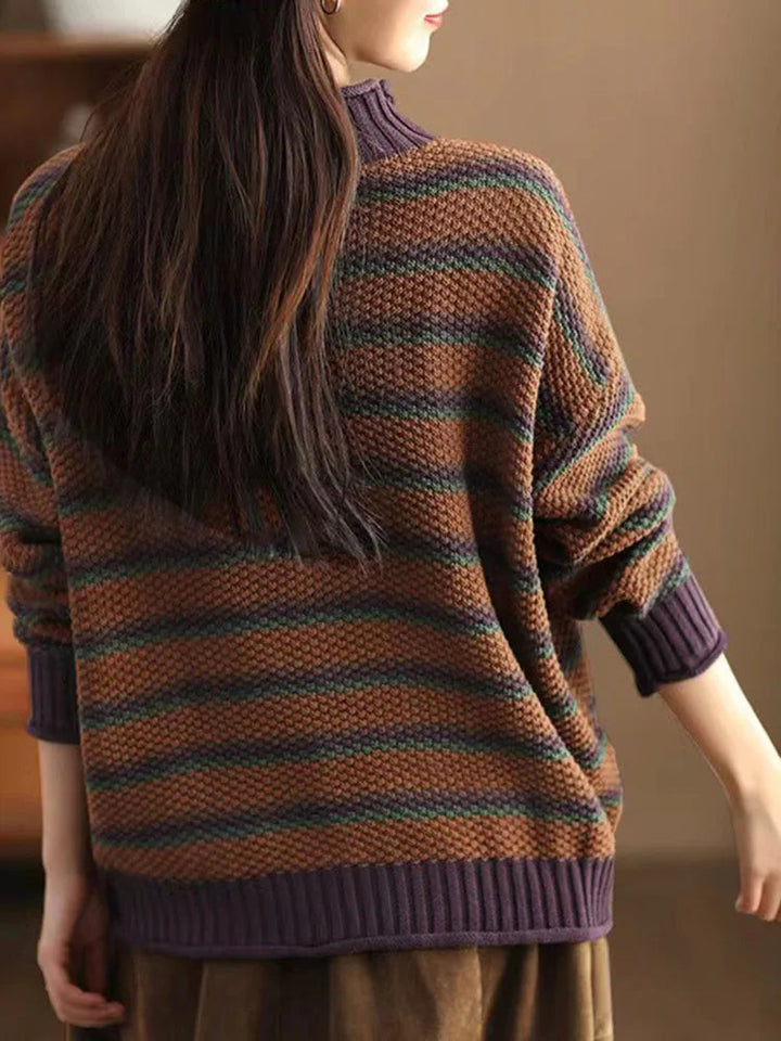 Drune | Streifen Strickpullover