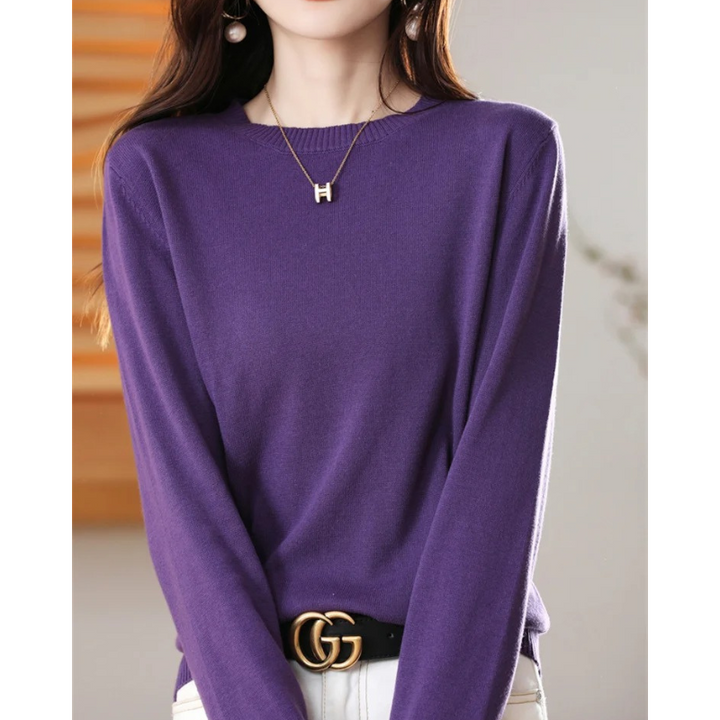 Drune | Cashmere Pullover Damen Klassischer Rundhals, Weich & Atmungsaktiv