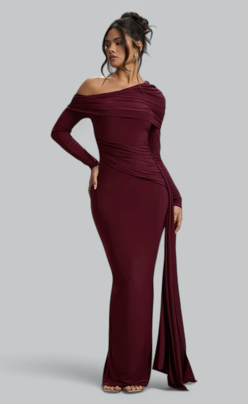 Drune | Off Shoulder Maxikleid für Damen