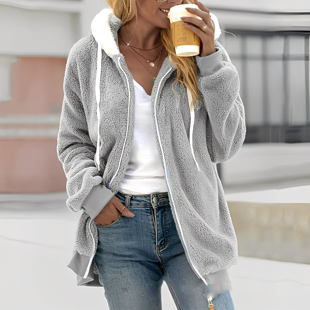Drune | Damen Kapuzen-Fleecejacke für Wohlgefühl