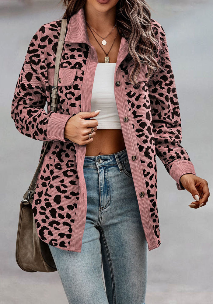 Drune | Frauen Leopardenmuster Jacke