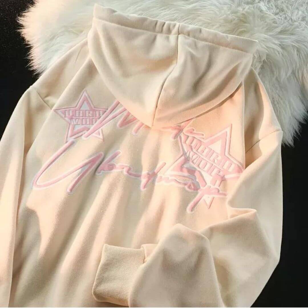 Drune | Oversized Damen Hoodie Mit Print | Bequemer Streetwear Pullover