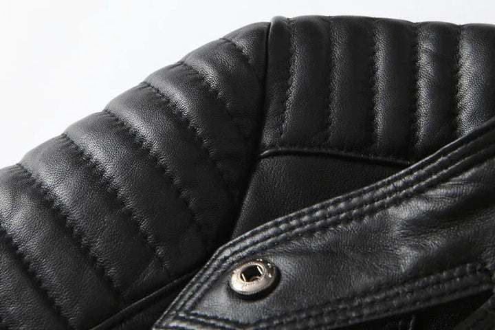 Drune | Kurze Bikerjacke Aus Pu-Leder Für Damen