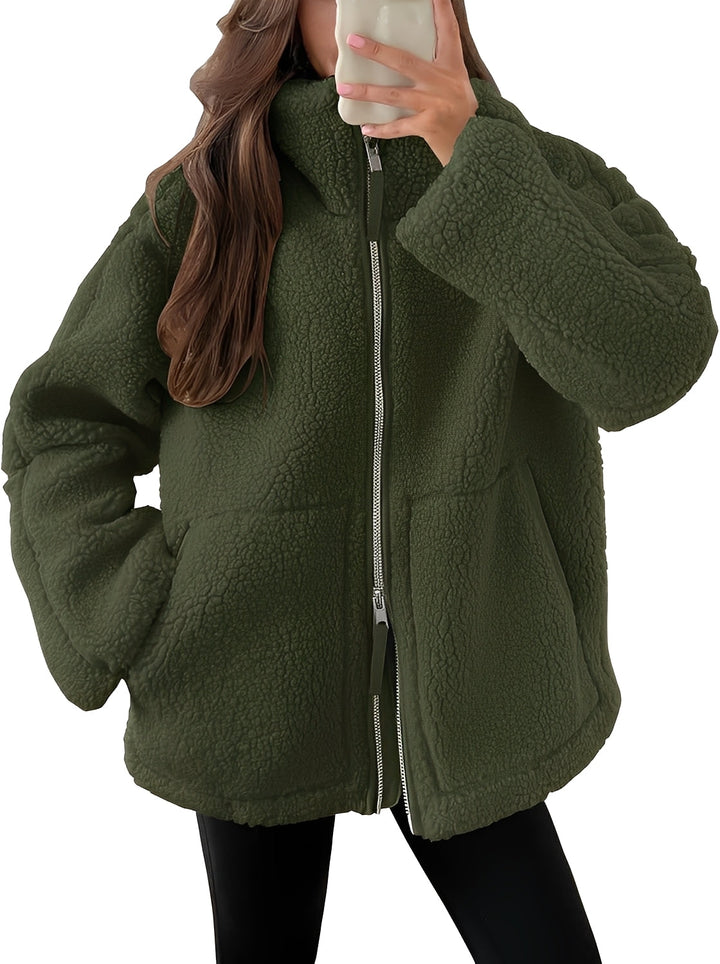 Drune | Elegante Damenwolljacke mit Reißverschluss