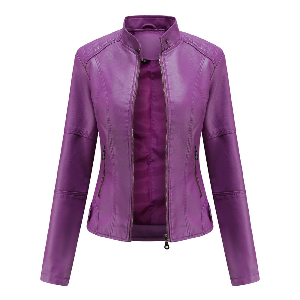 Drune | Stylische, Slim Fit Lederjacke für Frauen