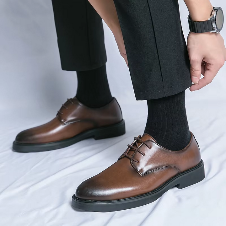 Drune | Elegante Herrenschuhe Aus Leder Mit Schnürung Und Rutschfester Sohle