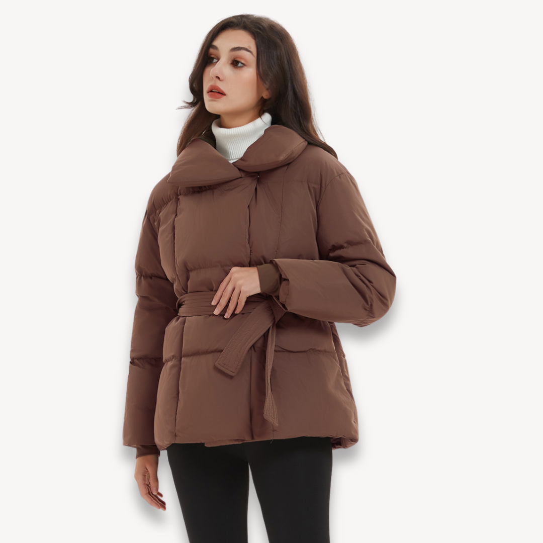 Drune | Gurtelter Stepp-Pufferjacke für Frauen