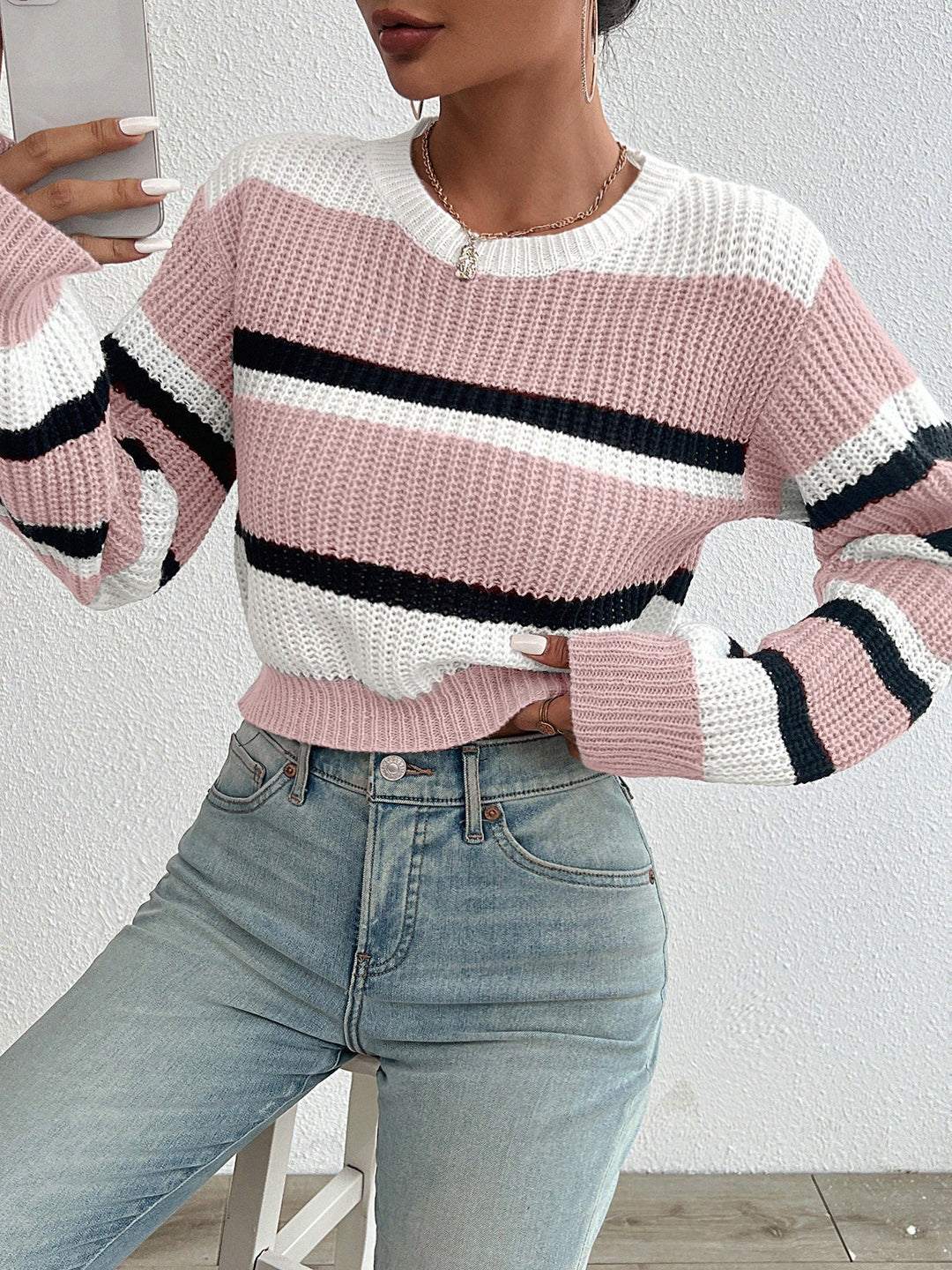 Drune | Strick Rundhals Pullover