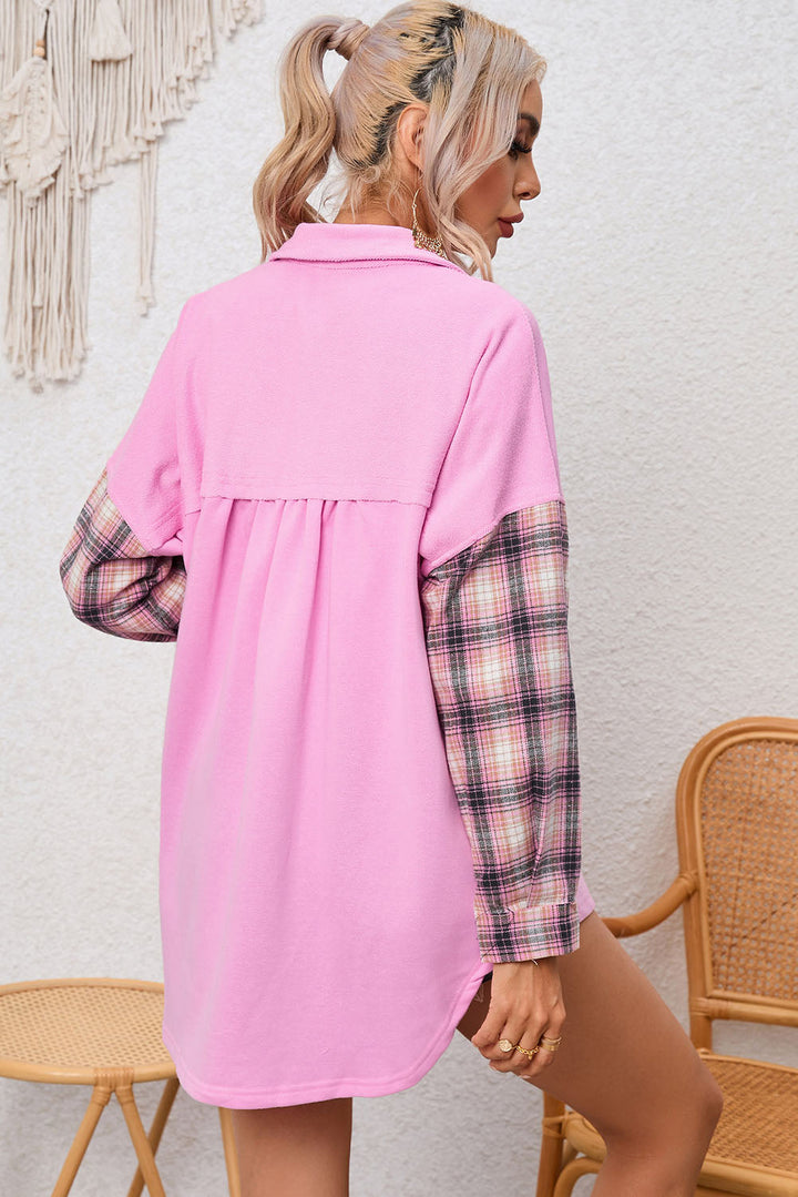 Drune | Gepunktete Flanellhemden Polyester und Baumwolle Einzigartiger Look