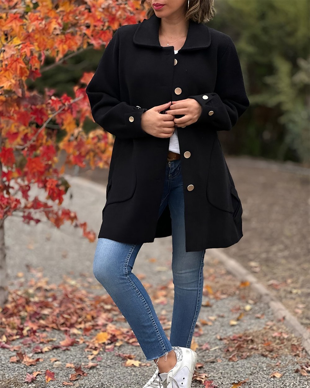 Drune | Chic, elegant jacket with a stylish side knot detail.