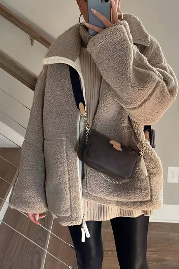 Drune | Full-Zip Teddy-Jacke