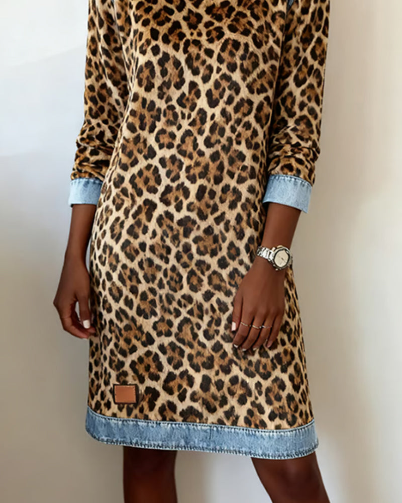 Drune | Revers Leopardenmuster Shift