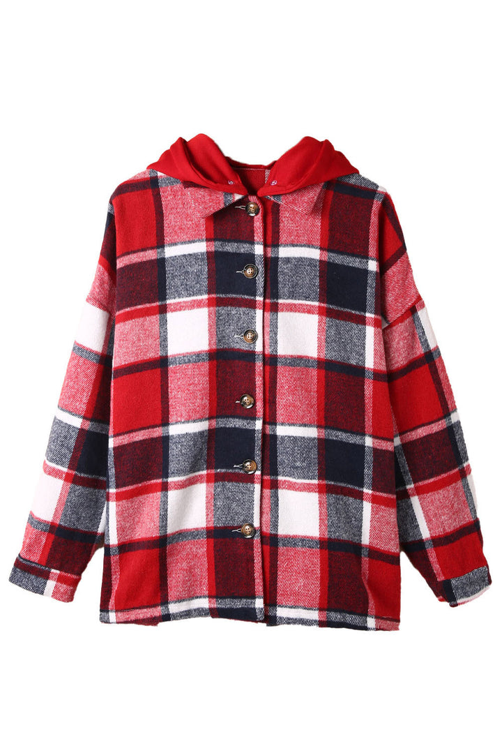 Drune | Gitter Oversized Jacke mit Kapuze Lässiger Komfort Warm und Trendy