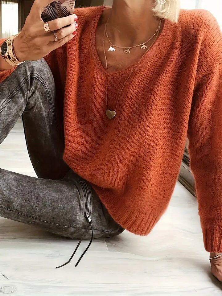 Drune | V-Ausschnitt Pullover Mit Feiner Struktur