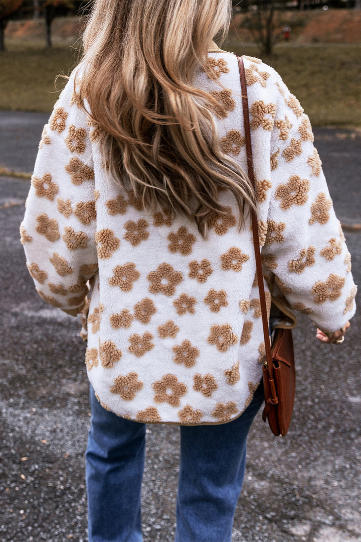 Drune | Fleecejacke Mit Blumenmuster Für Frauen