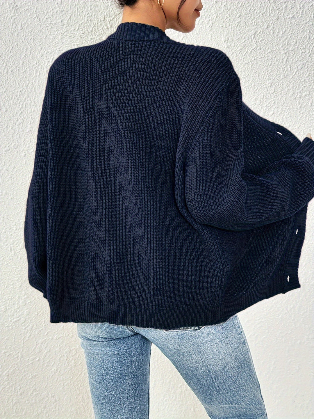 Drune | warmer Strickwaren-Woll-Sweater-Cardigan für Damen - Ideal für jede Jahreszeit