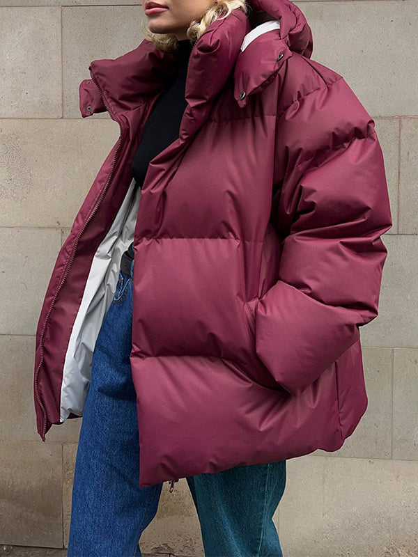 Drune | Multicolor Kapuzenpufferjacke