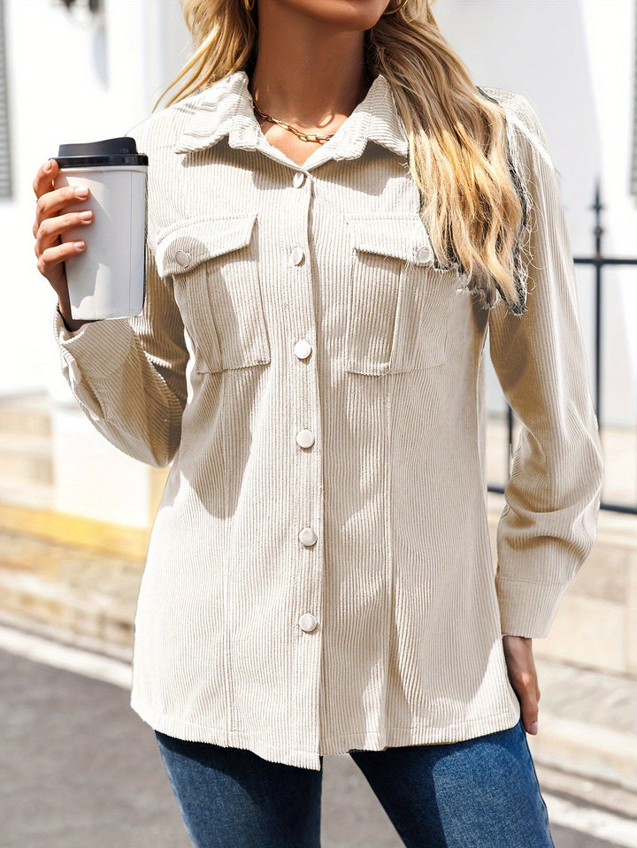 Drune | Rippjacke mit Knöpfen Polyester Lässig und Funktional
