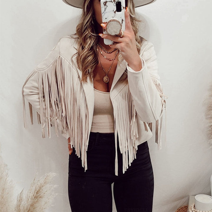 Drune | jacke Mit Fransen Für Boho-Chic Look