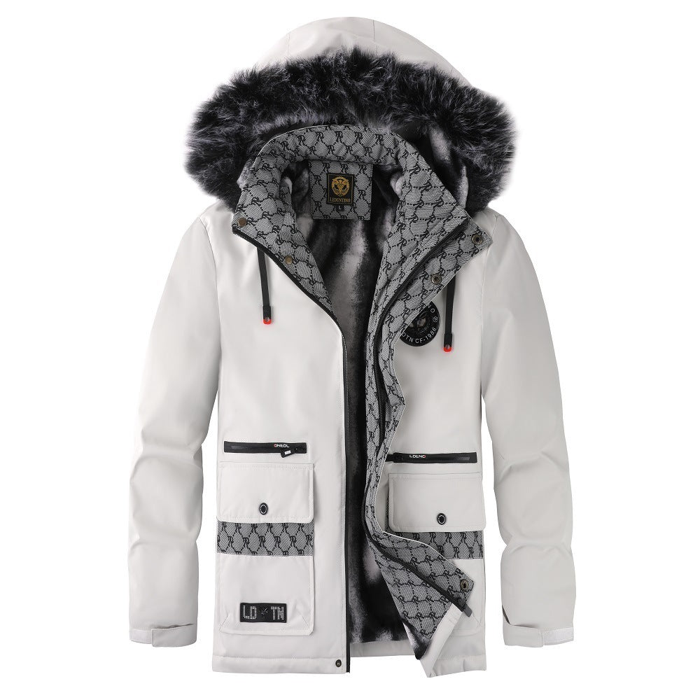 Drune | Herrenjacke mit abnehmbarer, pelzgefütterter Kapuze