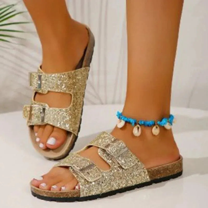 Drune | Slippers mit Doppelter Schnalle