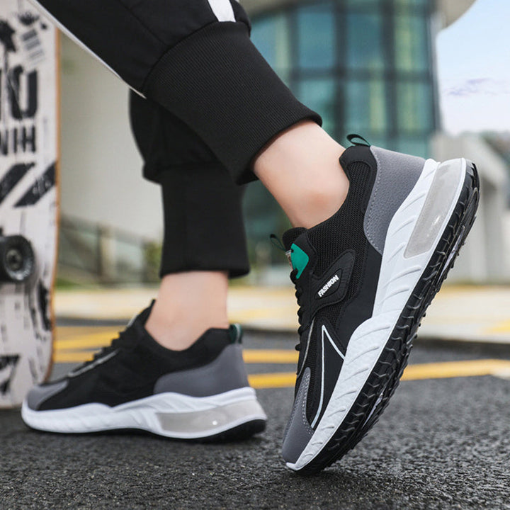 Drune | Atmungsaktive Herren Sneaker Mit Farbakzent