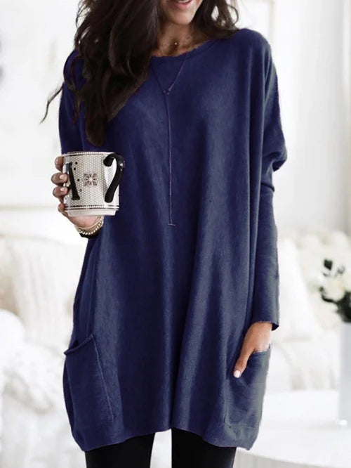 Drune | Tunika mit Taschen - bequeme Damen Oversized Top