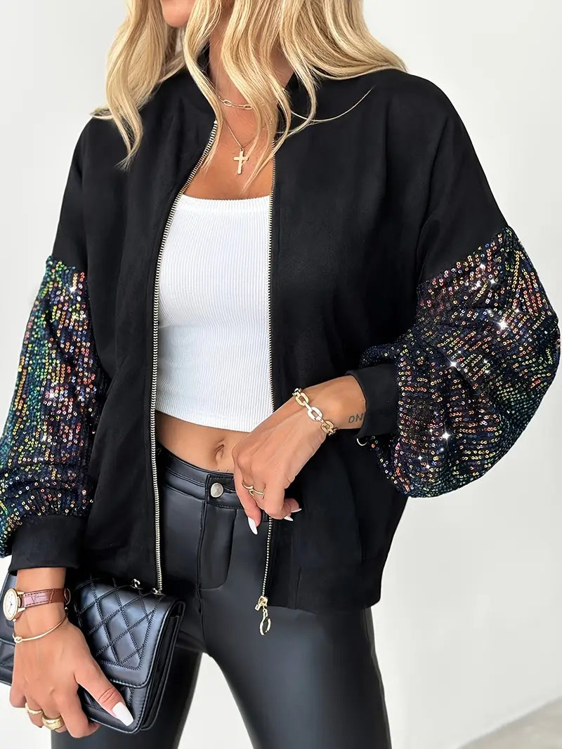 Drune | Damen Paillettenjacke