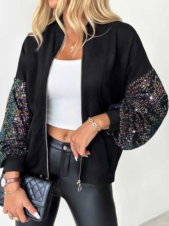 Drune | Damen Paillettenjacke