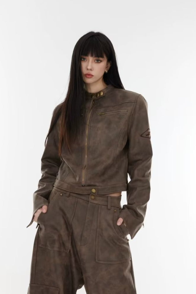 Drune | Batik Stehkragenjacke