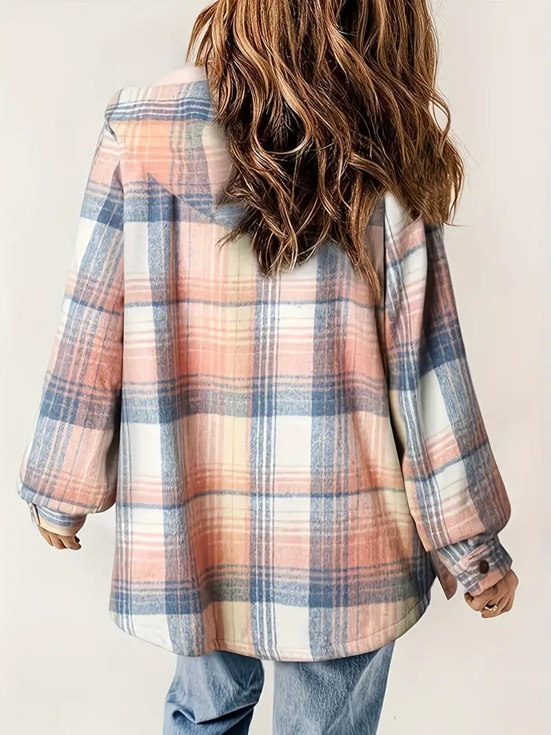 Drune | Winter Karierte Zip Jacke