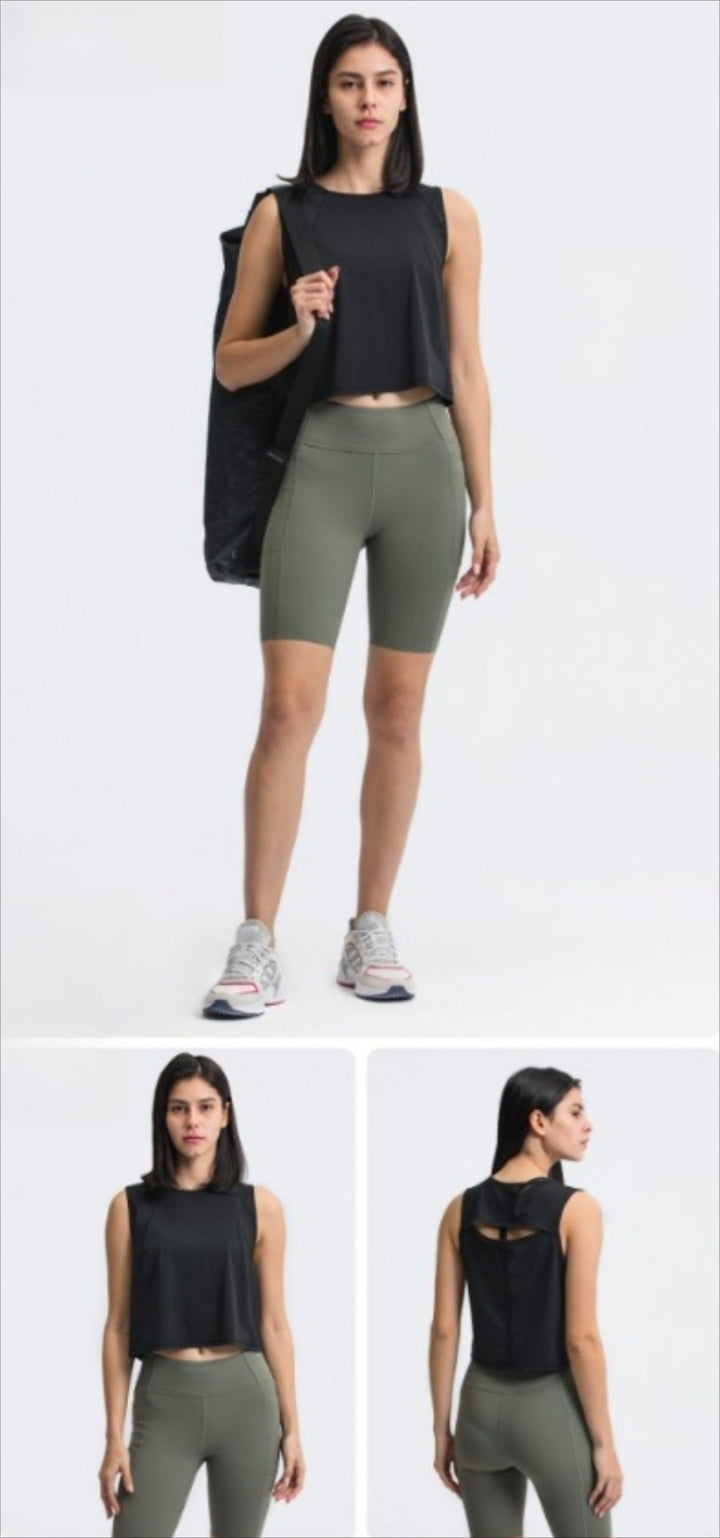 Drune | Schnell trocknende Sport-Yoga-Weste mit Anti-Licht-Design