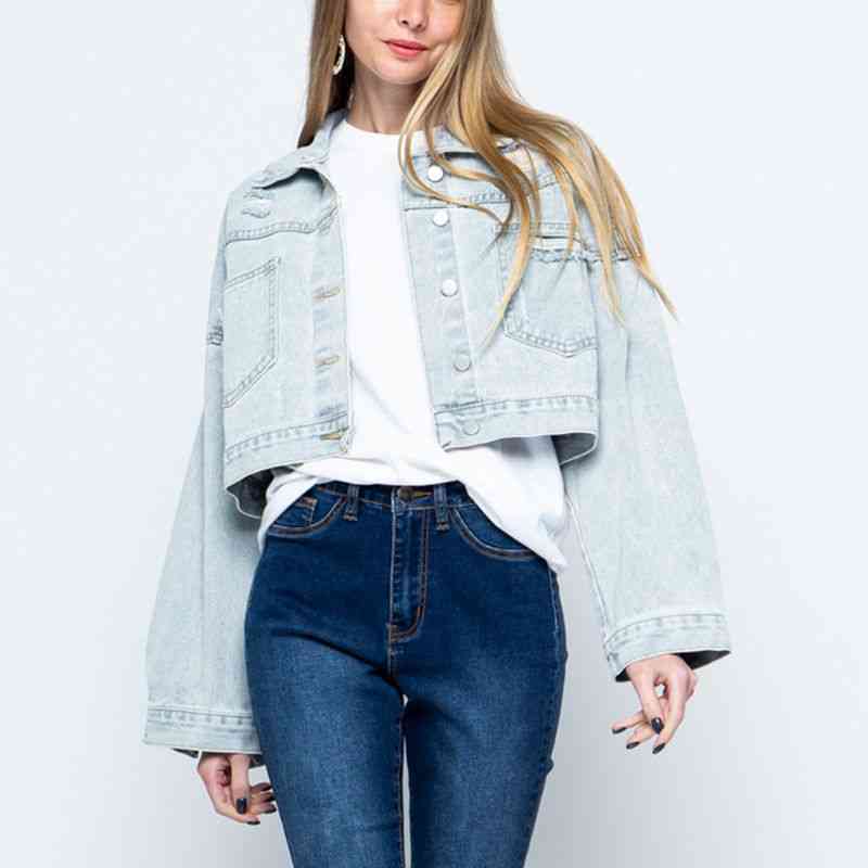 Drune | Zeitgenössische Denim Jacke mit Kragen