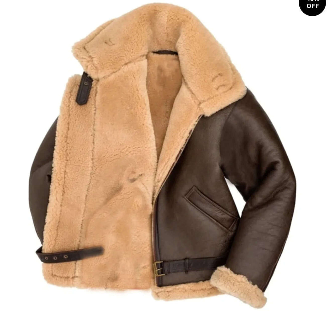 Drune | Schaffell Fliegerjacke