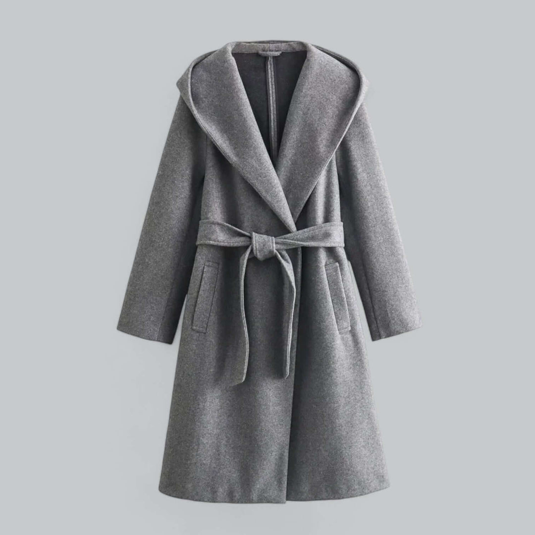 Drune | Damen Kapuzen Lang Trenchcoat