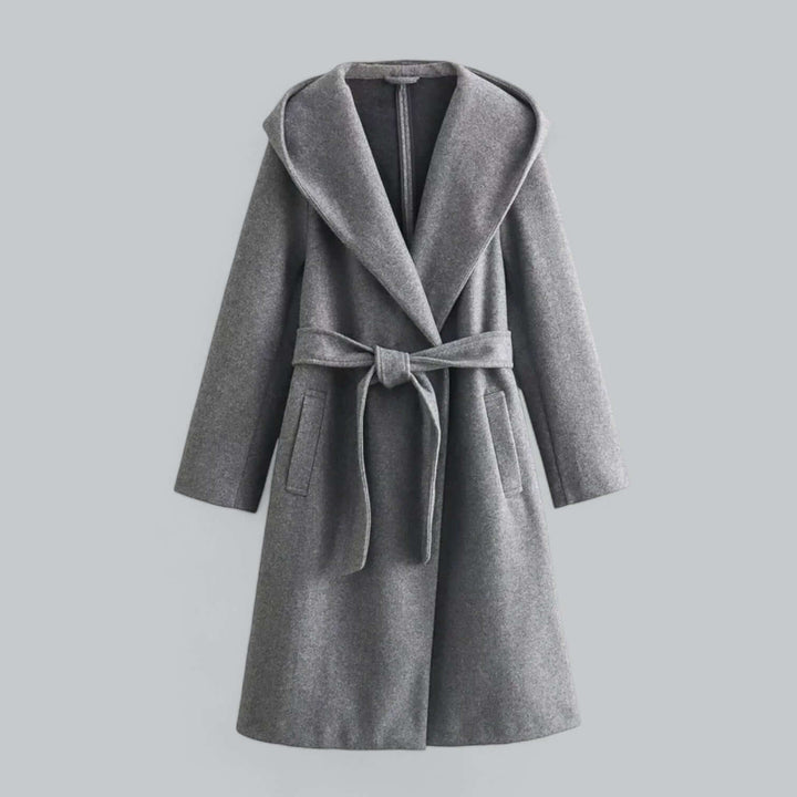 Drune | Damen Kapuzen Lang Trenchcoat