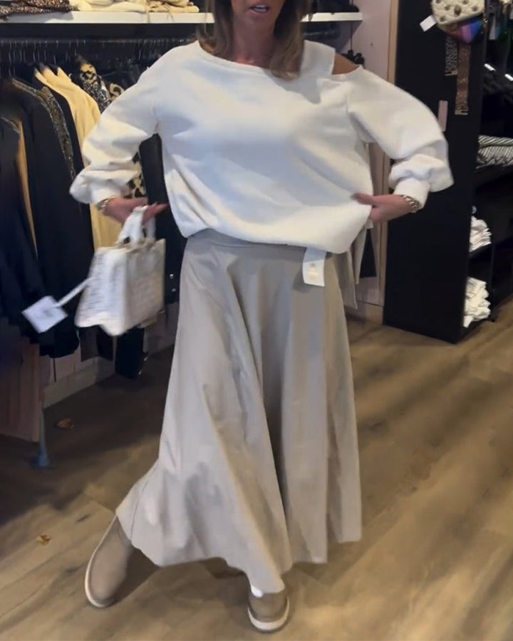 Drune | Sweatshirt mit Kalter Schulter
