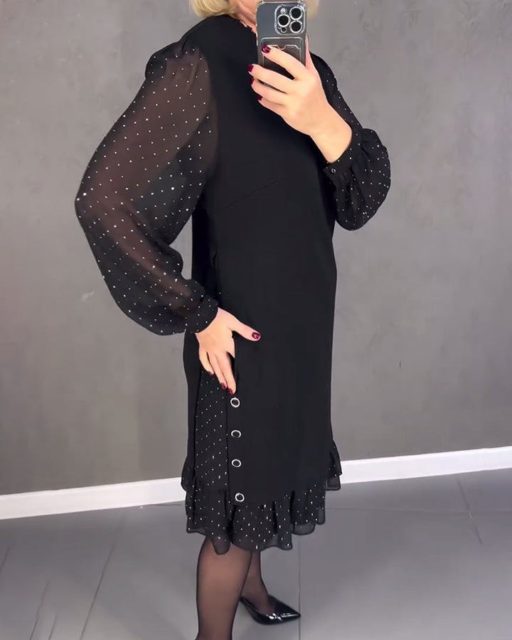 Drune | Kleid mit Langen Ärmeln und Punkten