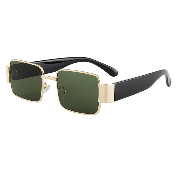 Drune | Quadratische dünne Sonnenbrille mit großem Rahmen