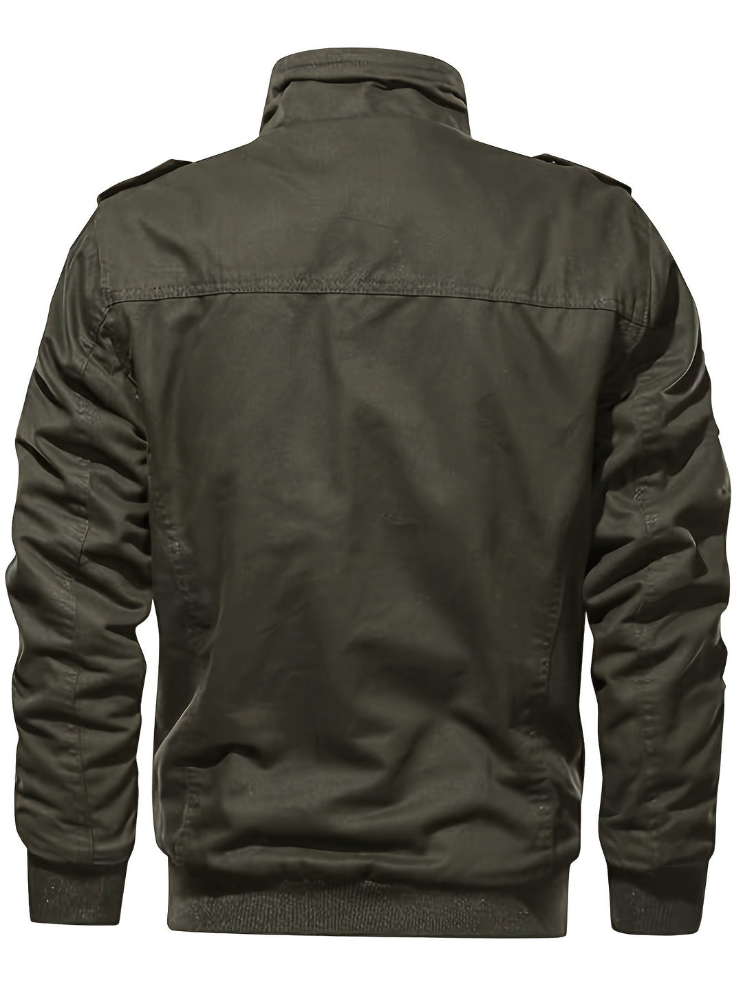 Drune | Langarm Reißverschluss Retro Stehkragen Winterjacke Für Herren - Perfekt für Freizeit