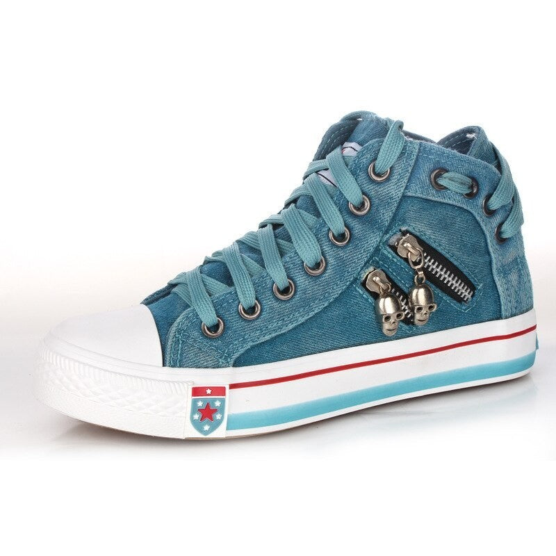 Drune | Atmungsaktive High Top Sneaker Für Damen in Übergröße