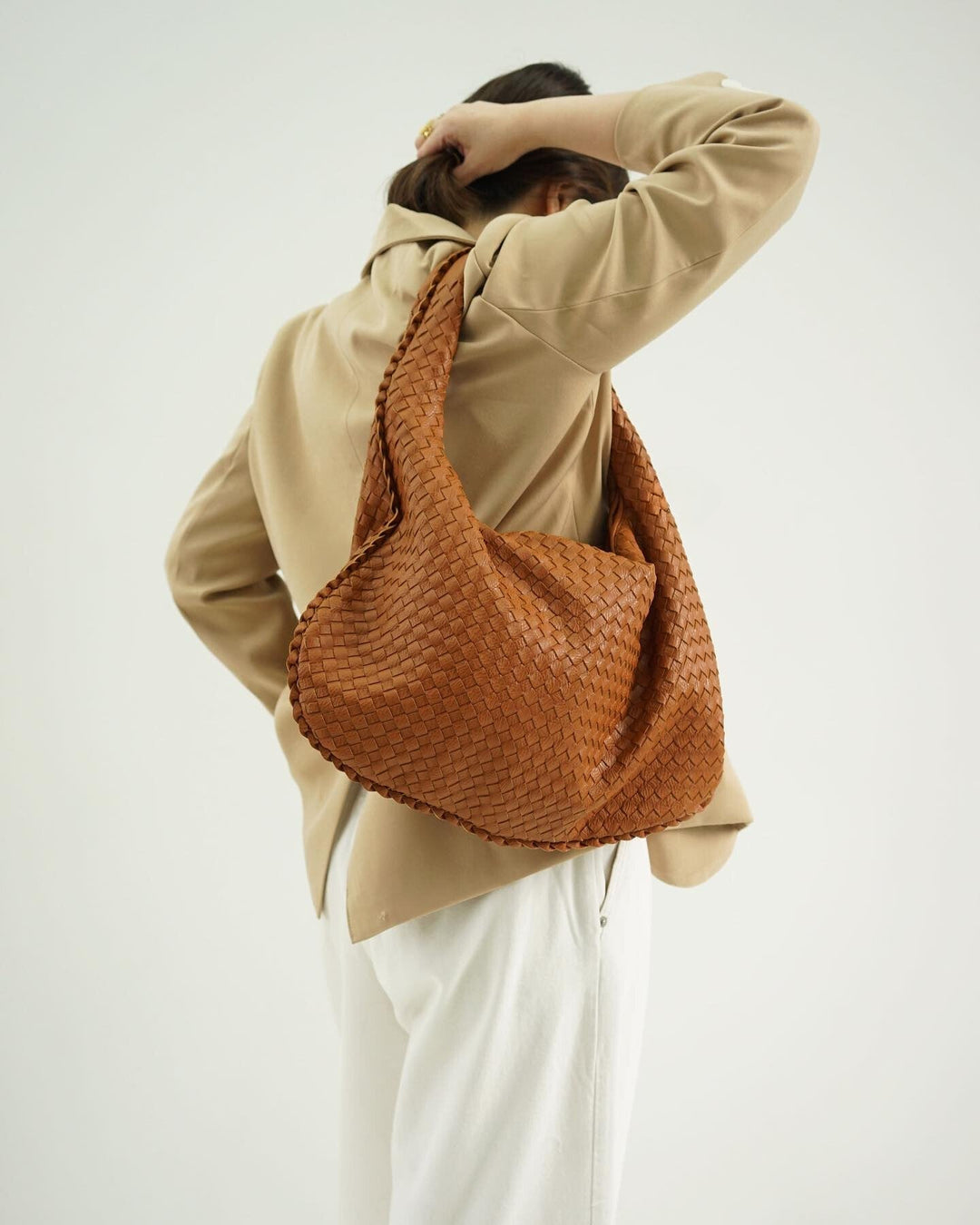 Drune | ️elegante Lederschultertasche