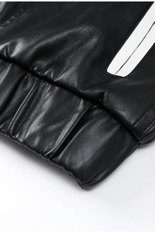 Drune | Dekor Faux Leder Bikerjacke