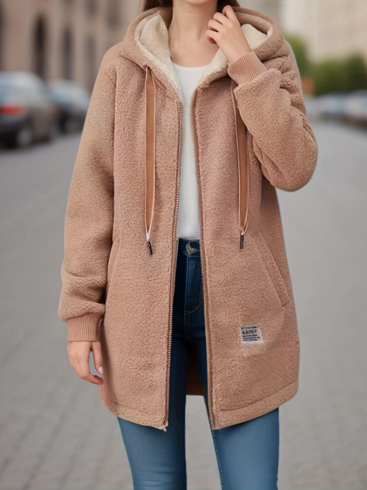 Drune | Kapuzenjacke aus Fleece mit Reißverschluss