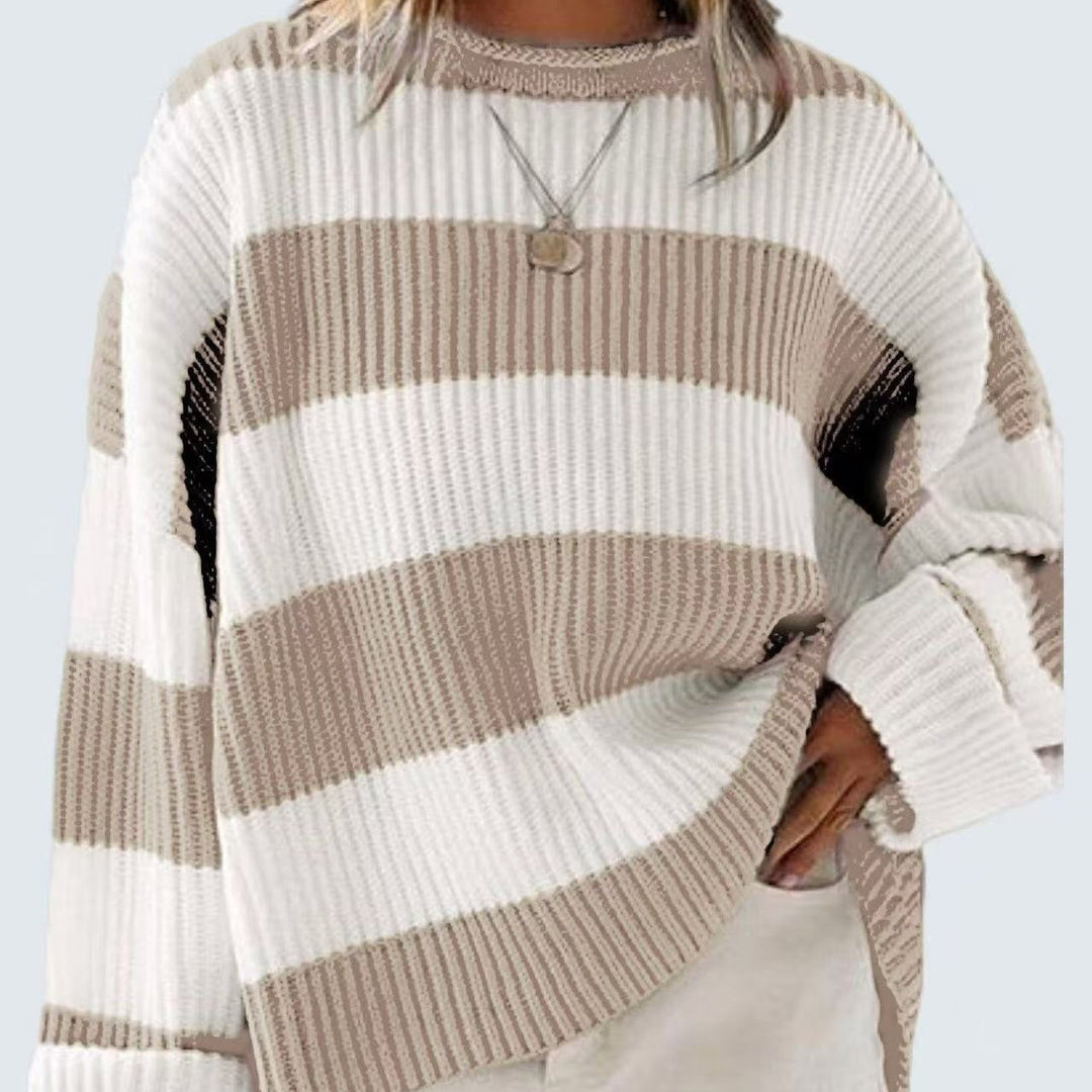 Drune | Lässiger gestreifter Pullover für Damen