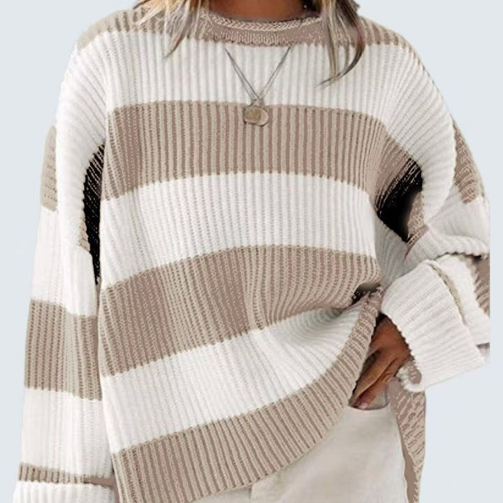 Drune | Lässiger gestreifter Pullover für Damen
